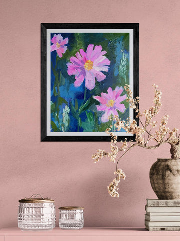 Pinkalicious #2 | 20x16 Floral Acrylic Painting by Kathy O’Conner | Unframed Original