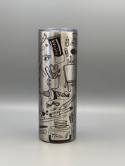 Artist Tools Tumbler | Insulated Travel Mug for Creatives | Gift for Artists, Painters & Makers | Studio Drinkware