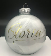 3” Angel Wing Gloria Christmas Ornament