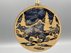 Off-Road in the Mountains Suncatcher