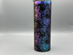 Roses & Treble Clef Music Notes Stainless Steel Tumbler