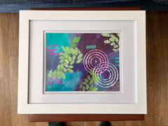 Walk in the Woods Painting | Abstract Nature Art, Framed Acrylic