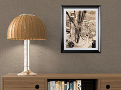 Sepia Artist Tools Art Print | Realistic Mason Jar Drawing (11x14 matted to 16x20 Unframed)