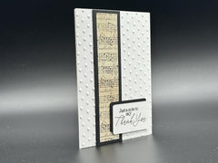 Musically Inspired Thank You Card for Music Lovers