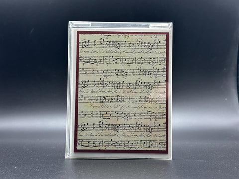 Sheet Music Notecard