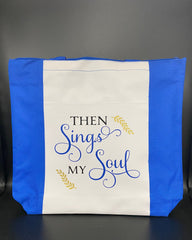 Then Sings My Soul Music Polyester Zipper Tote Bag