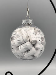 Handmade Sheet Music Ornament | Music Teacher Christmas Gift