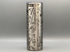Artist Tools Tumbler | Insulated Travel Mug for Creatives | Gift for Artists, Painters & Makers | Studio Drinkware