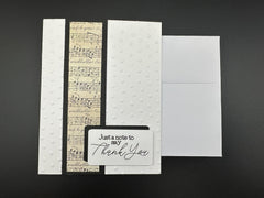 Musically Inspired Thank You Card for Music Lovers
