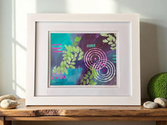 Walk in the Woods Painting | Abstract Nature Art, Framed Acrylic