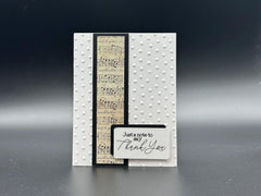 Musically Inspired Thank You Card for Music Lovers